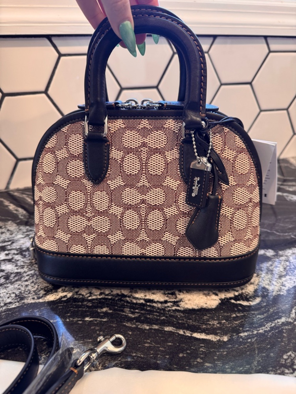 NWT COACH Revel 24 Signature Jacquard - Picture 2 of 11